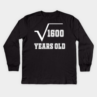 40 years old birthday Kids Long Sleeve T-Shirt